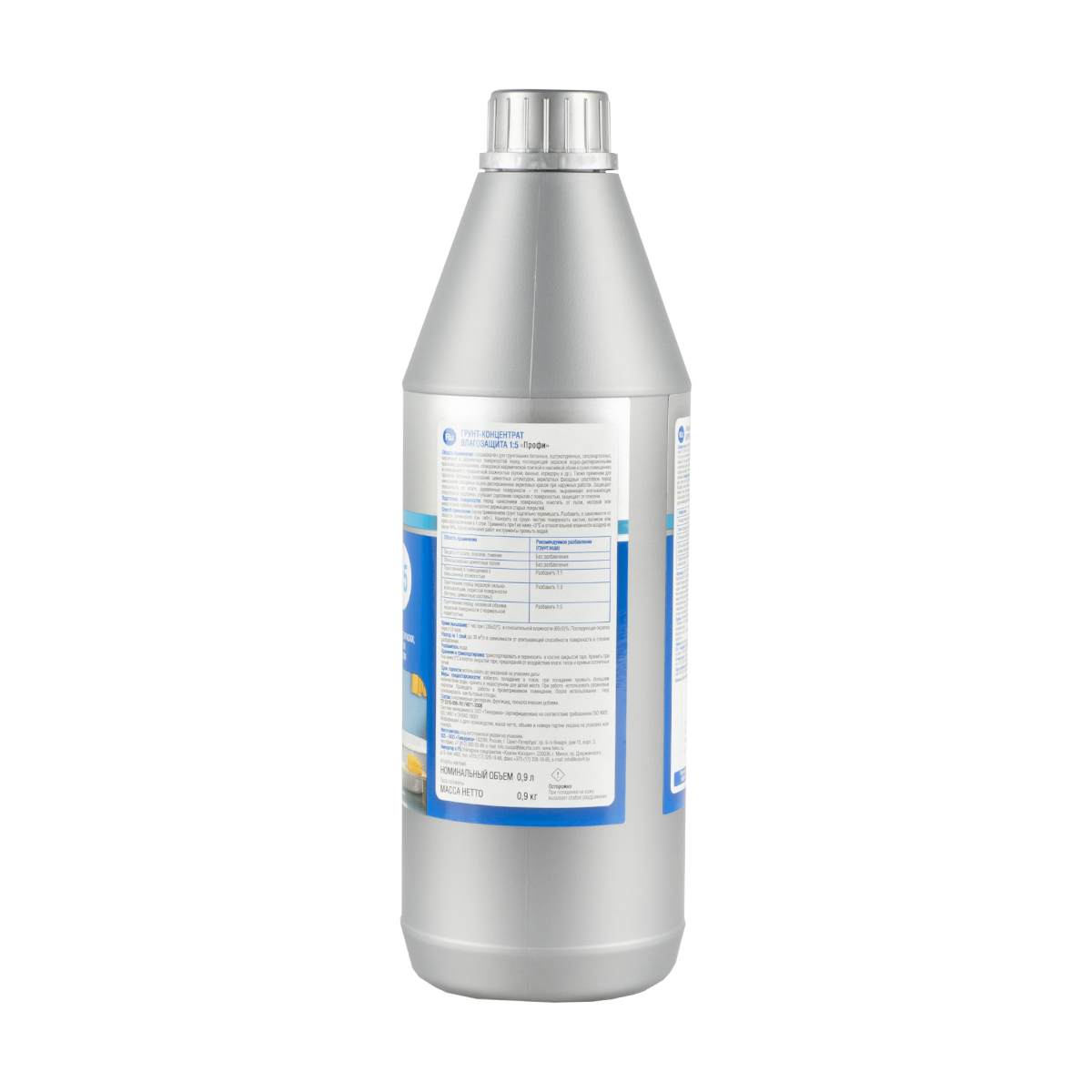 Грунтовка "профи" влагозащита (концентрат) 0,9 кг/0,9 л (20) текс