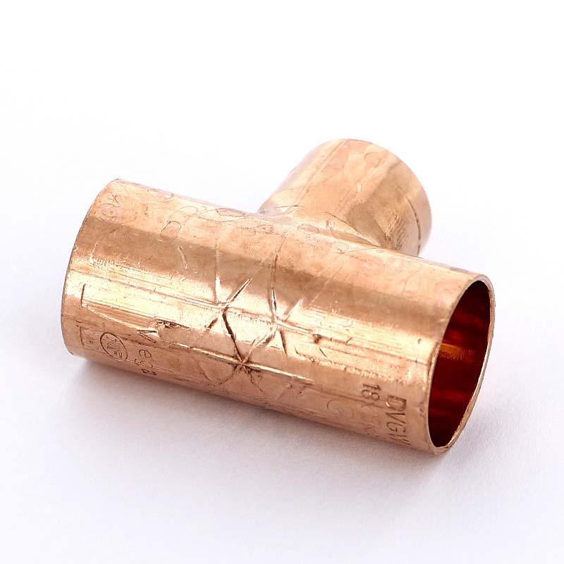 Тройник переходной под пайку 18 х 15 х 18 мм VIEGA медный