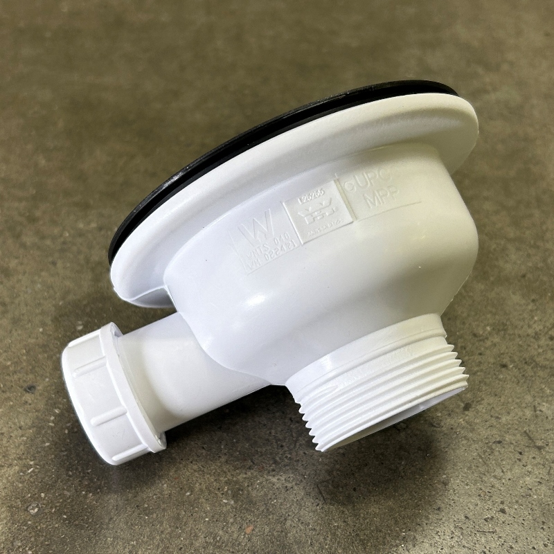 Слив-перелив McALPINE для раковины L=235 х 25 мм, кр.отв., 113 мм реш.(металл), вых. 1 1/2"