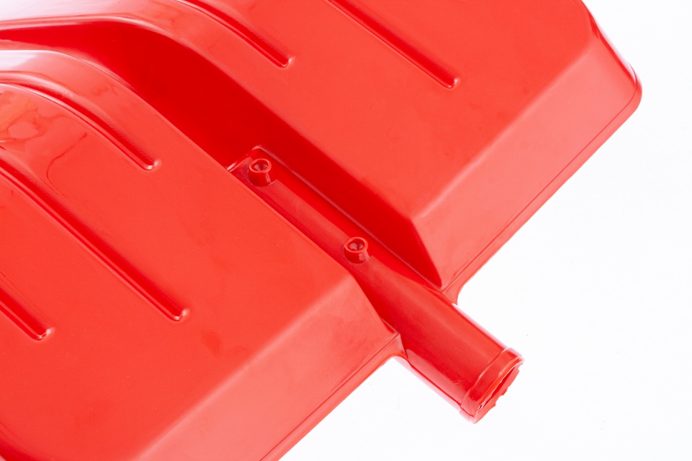 Лопата для уборки снега пластиковая, красная, 400 х 420 мм, без черенка, Сибртех (616175)