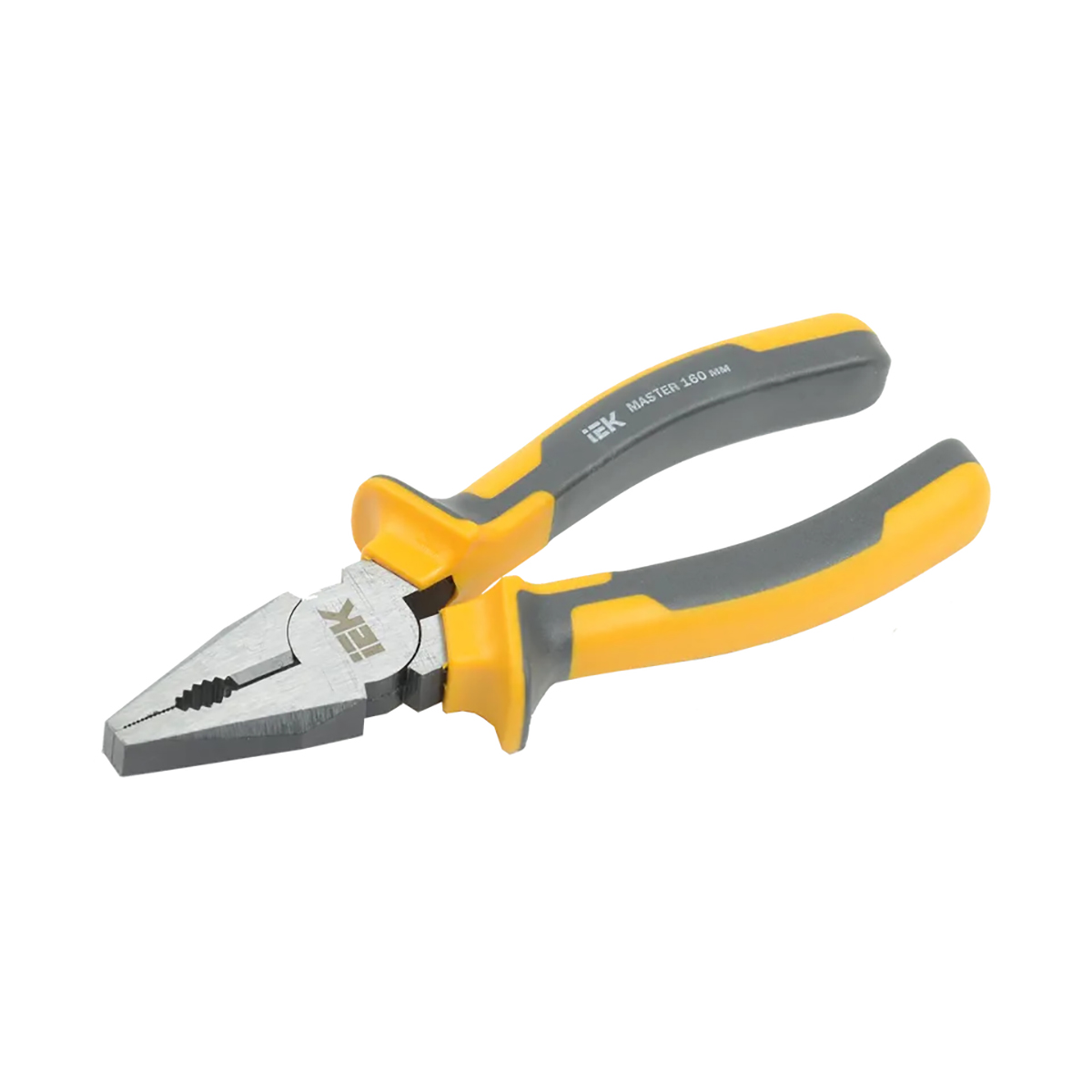 Пассатижи "master" 160 мм двухкомп. рукоятки (1/6/60) "iek"