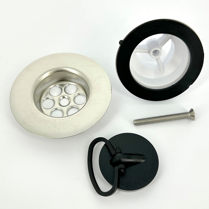 ВыпускMcALPINE 85 мм нерж. решетка с пробкой, выход на 1 1/4"