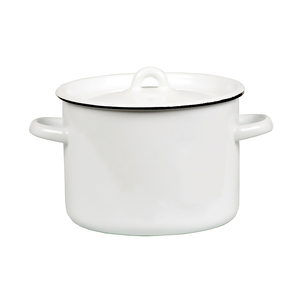 Кастрюля эмалиров. с крышкой 4,5 л (1/4) "стальэмаль"  2с17