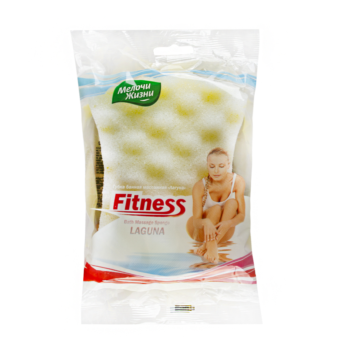 Губка банная массажная "лагуна" (1/36) "мелочи жизни" 0092 cd