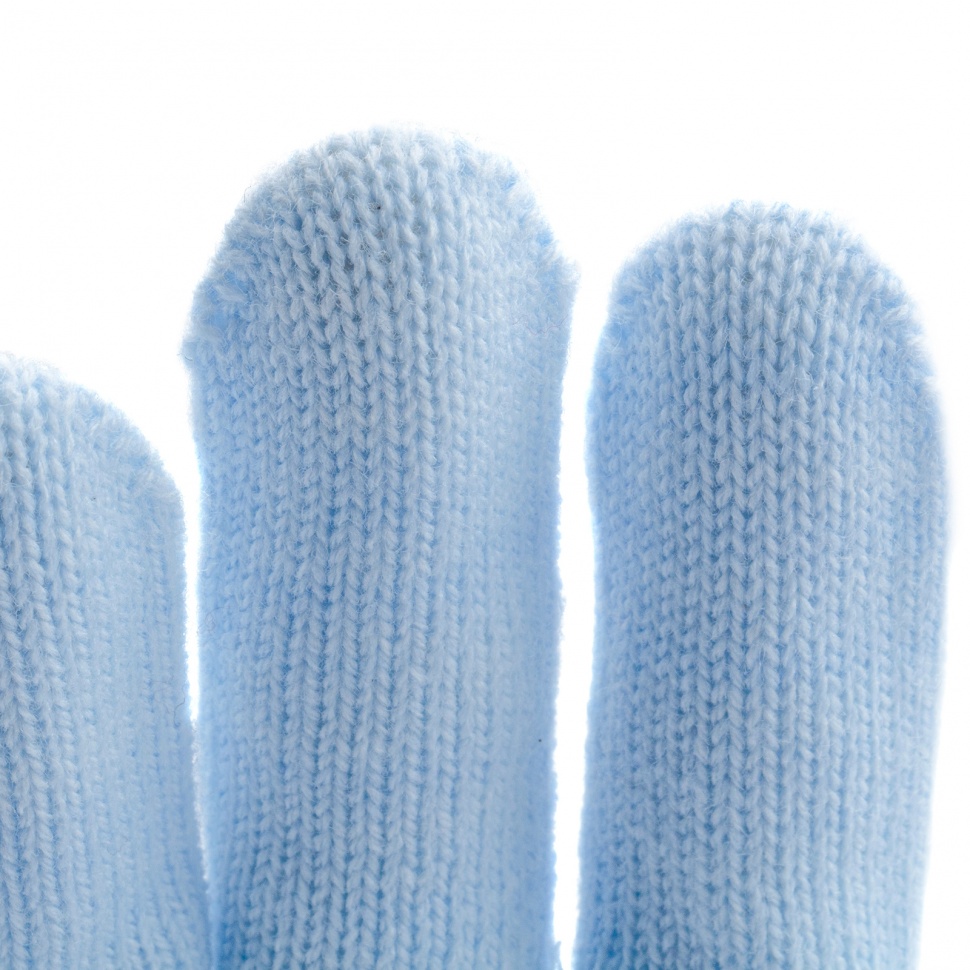 Перчатки трикотажные, акрил, цвет зенит, оверлок Сибртех (68656)