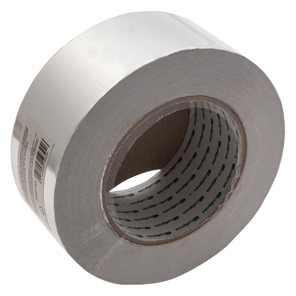Лента клейкая алюминиевая, 50 мм х 50 м Сибртех (888155)