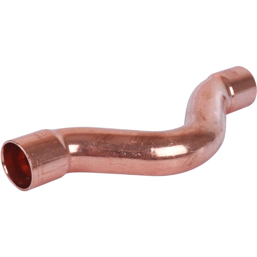 Обвод под пайку 15 мм двухраструбный SANHA медный