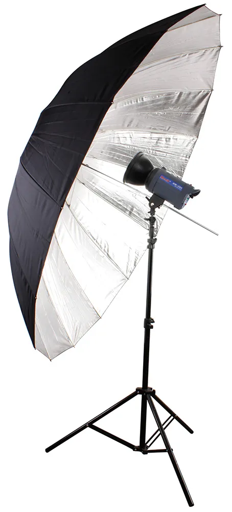 Фотозонт Bresser SM-09 Jumbo 180 см, черно-серебристый