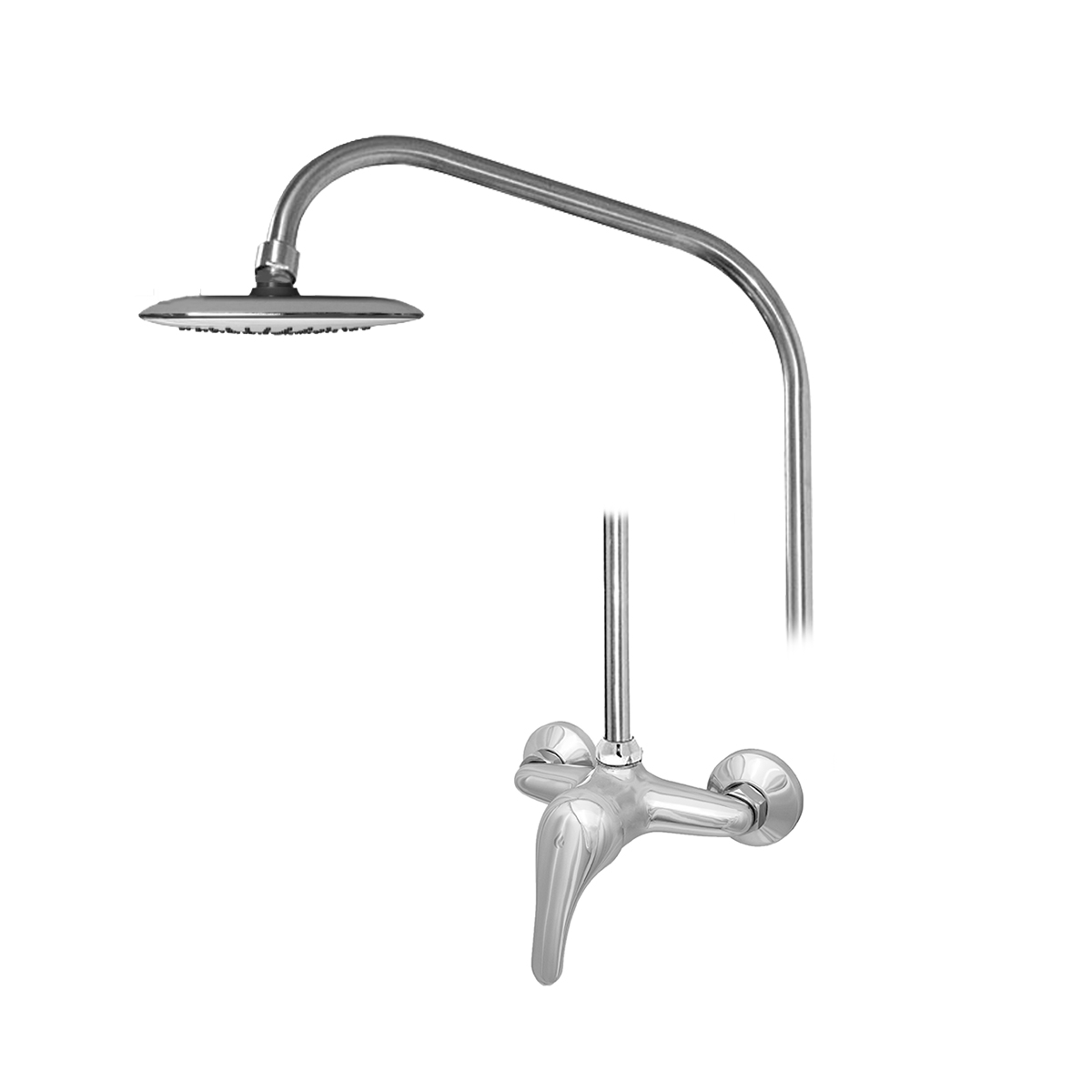 Душевая система "престиж" цс-см 293-2/1 d40 м42 (стойка с верхним душем) насадка №4 d200 (1/4)