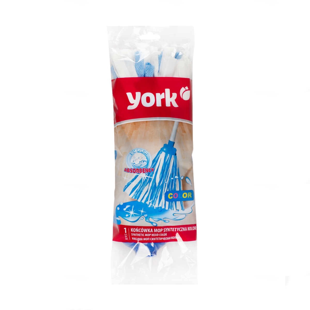 Насадка к швабре "колор" вискоза (1/18) "york"