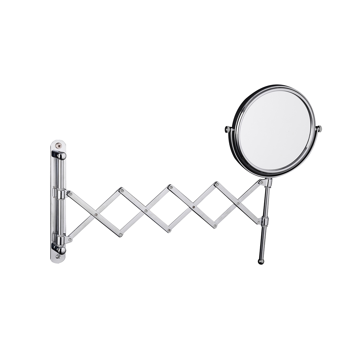 Зеркало косметическое настенное  f6406  d=15 см, хром (1/40) "frap"