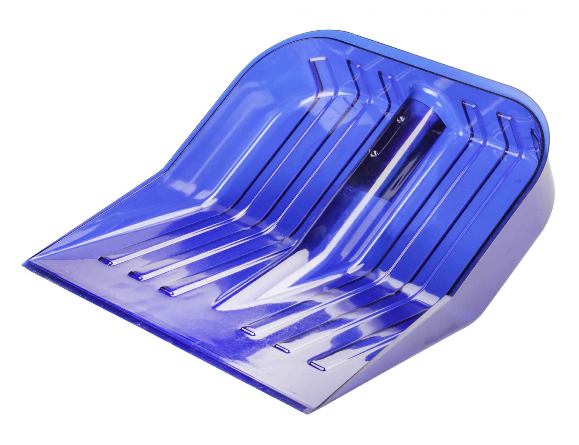 Лопата снег. поликарбонат (ковш) 430 х 420 мм синяя (1/5)  "альтернатива" м7243