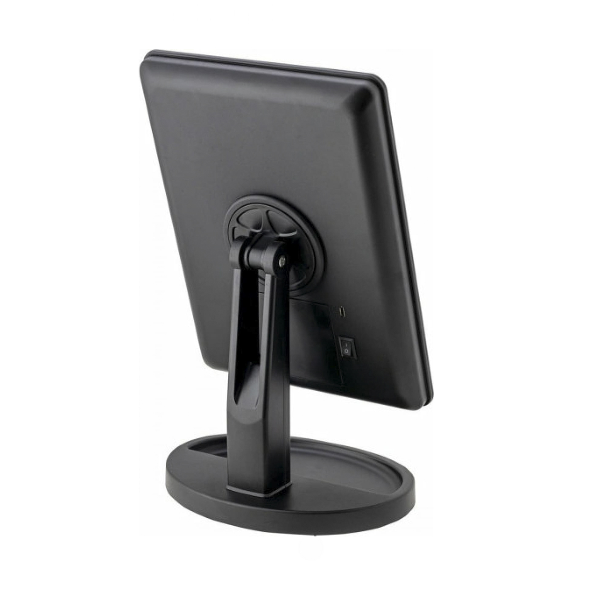 Зеркало косметическое 22*16 см с подсветкой, черное (1/36) "swensa" bsa-mr-002-blk