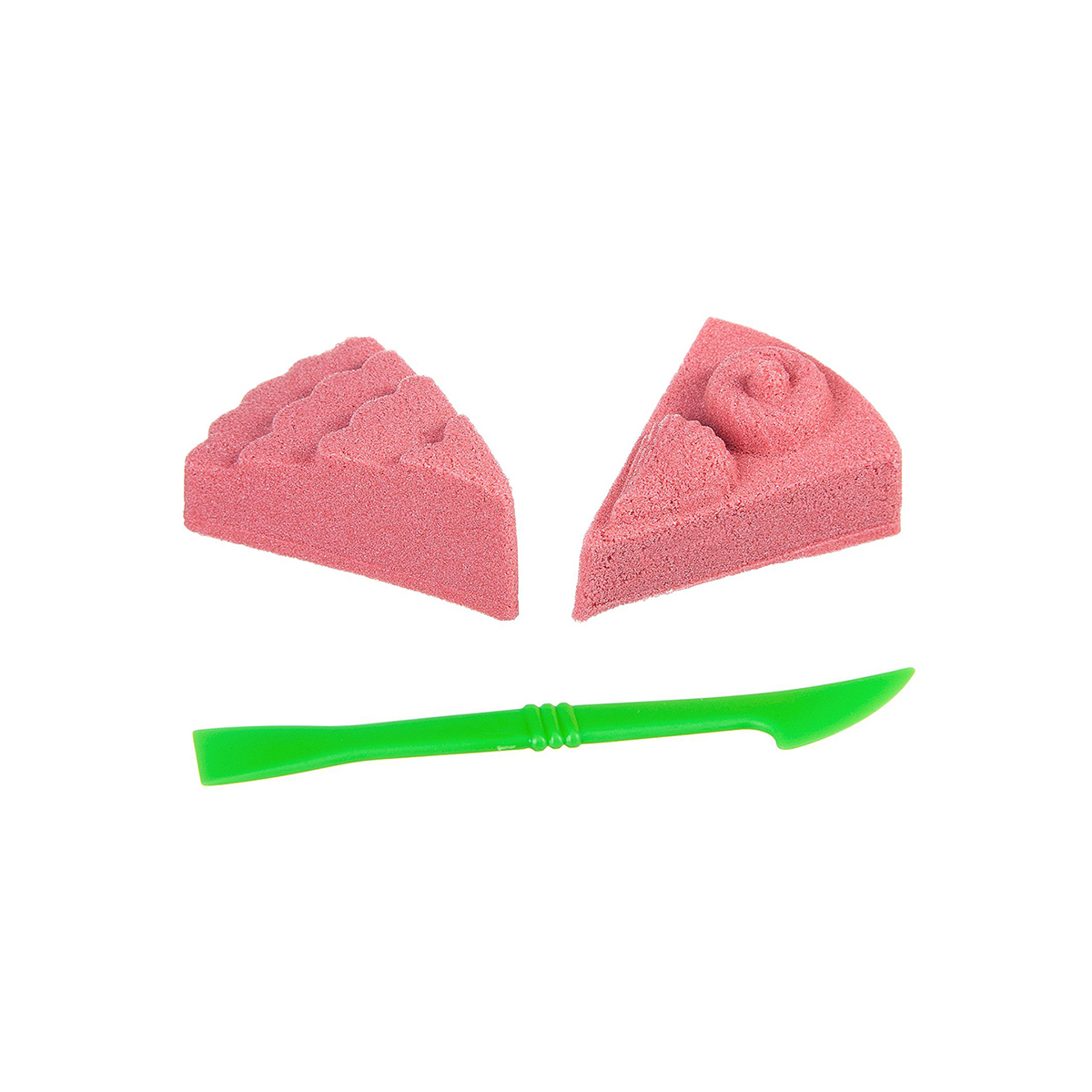 Набор игровой "марсианский песок" красный 150 г (2 формочки "тортики") "bondibon" вв2284