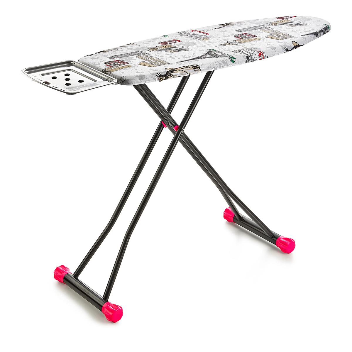 Доска гладильная "лиана" 120 х 44 см (1/2)  металл (серый)