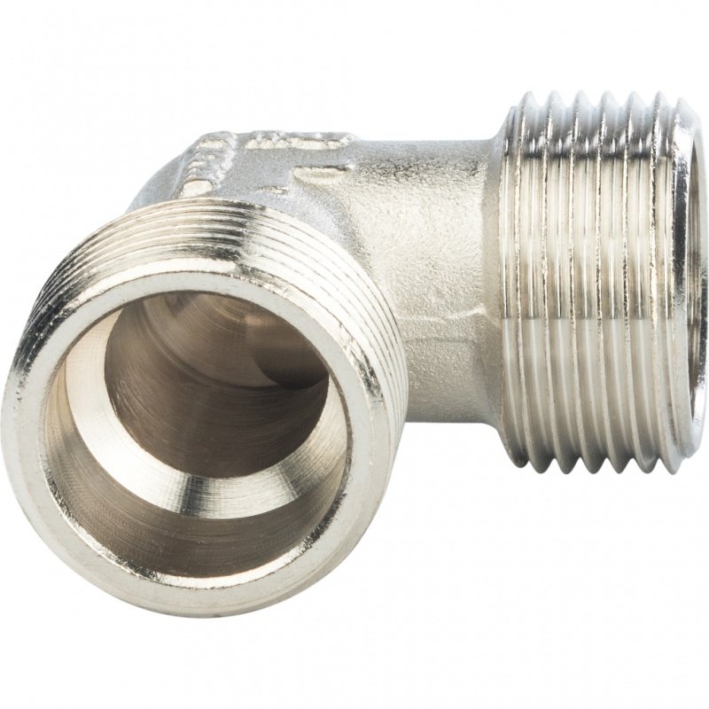 Угол резьбовой НР 3/4" никель STOUT