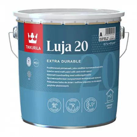 Tikkurila Luja 20 / Тиккурила Луя 20 полуматовая, влагостойкая краска
