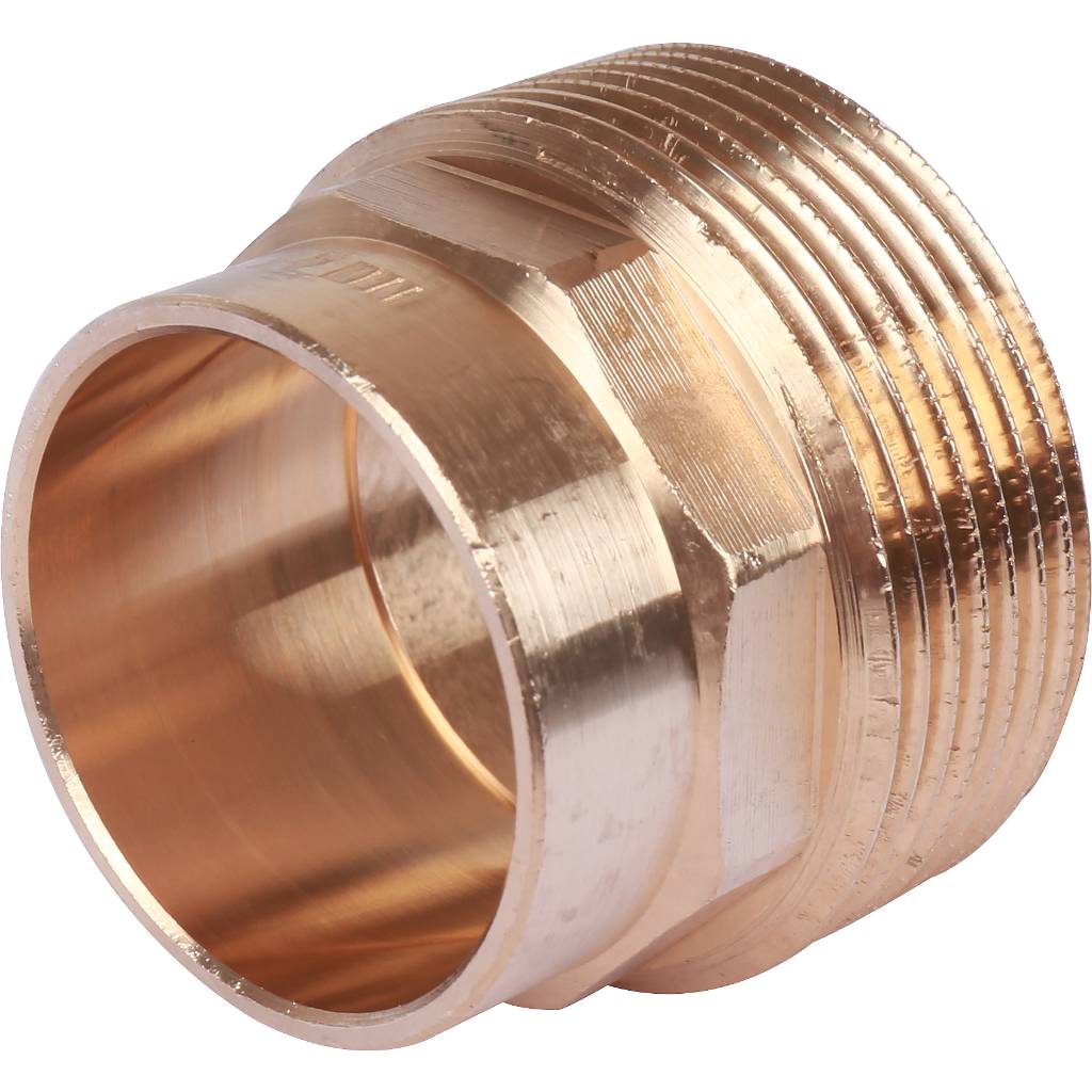 Муфта 35х1 1/2" переходная (НР) под пайку с наружной резьбой SANHA бронзовая 1424335112