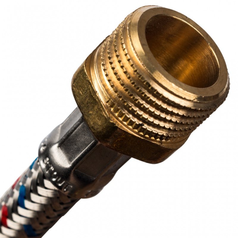 Гибкая подводка для воды НР 1/2 х ВР 1/2 STOUT - 800 мм