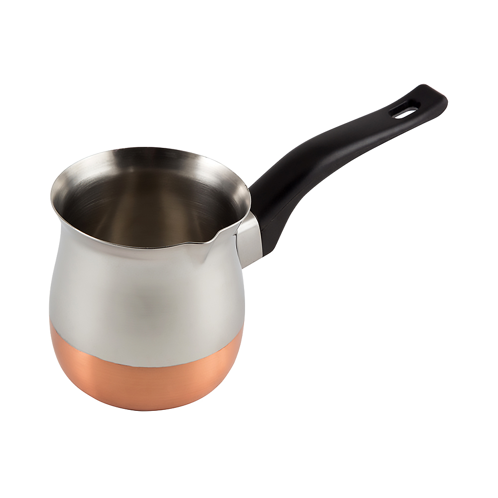 Кофеварка (турка) cw-450c сталь, медное дно 450 мл (1/6/36) "mallony"