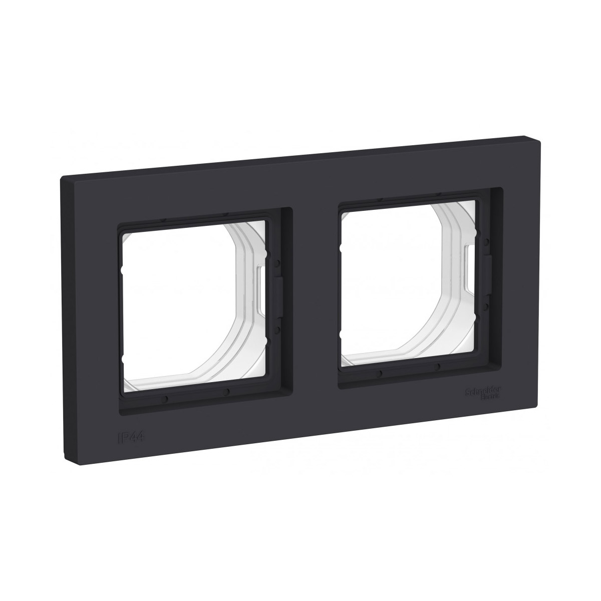 Рамка "atlasdesign aqua" 2-х местн. универс., карбон (1/5/10) "schneider"