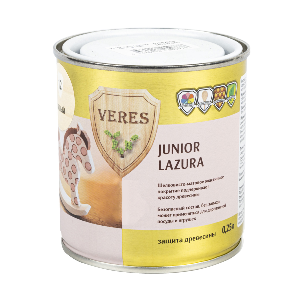 Верес джуниор №12 белый 0,25 л (1/6) "veres"