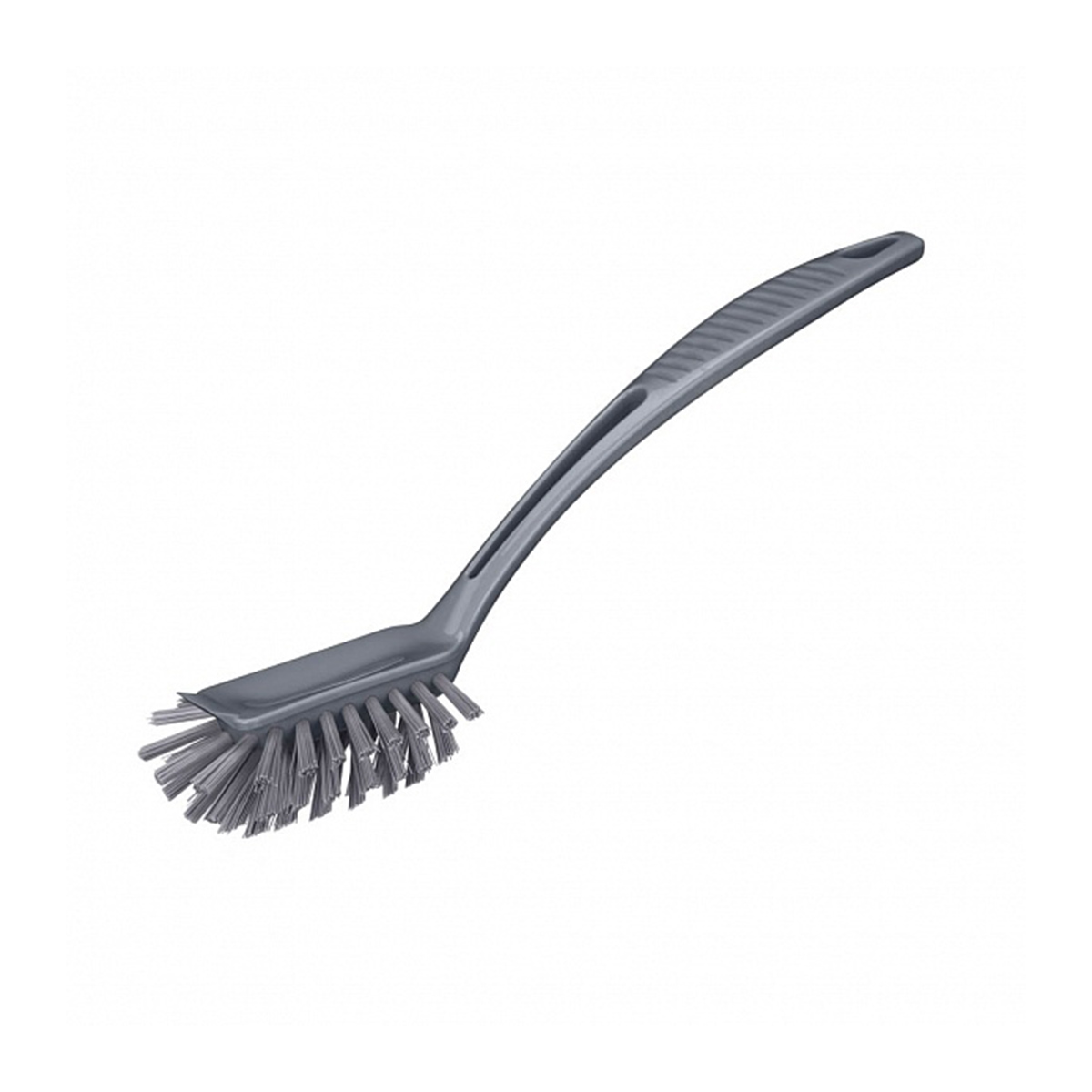 Щетка для мытья посуды "эконова" овальная (серая) (1/40)  "бытпласт"