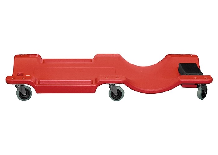 Лежак ремонтный на шести колесах, 1000 х 475 х 128 мм, пластиковый Matrix (567485)