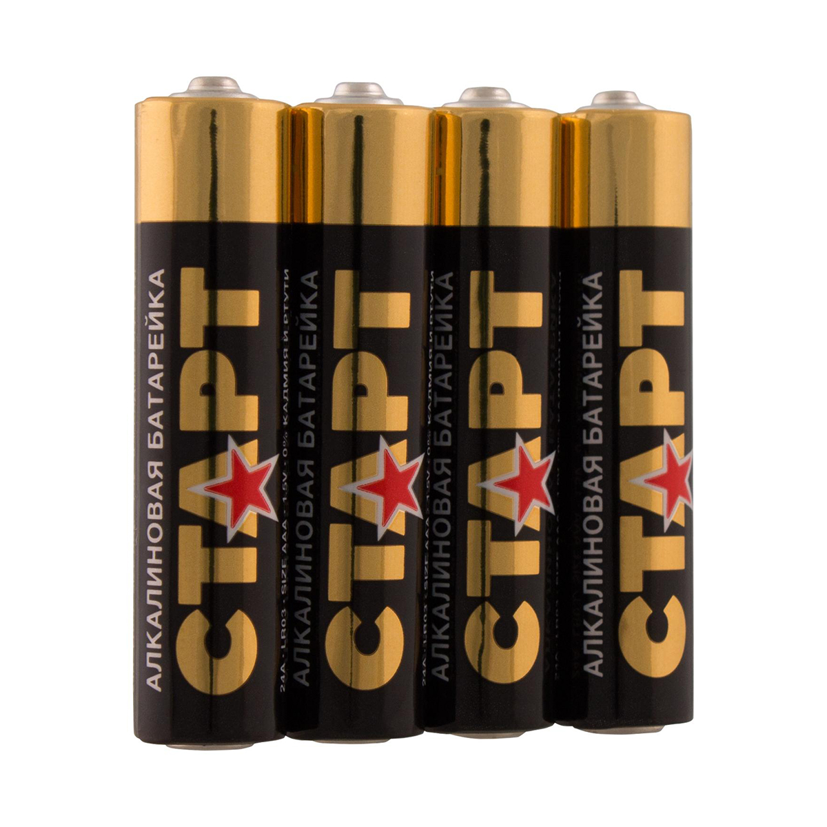 Батарейка "старт" lr03-sh4  тип ааа (4 шт. в слюде) (10/180)