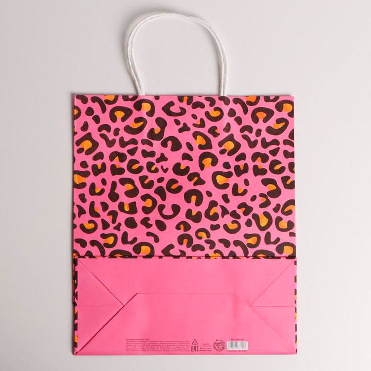 Пакет подарочный крафтовый "party" 26*30*11,5 см (1/6/240) "дарите счастье" 4783321