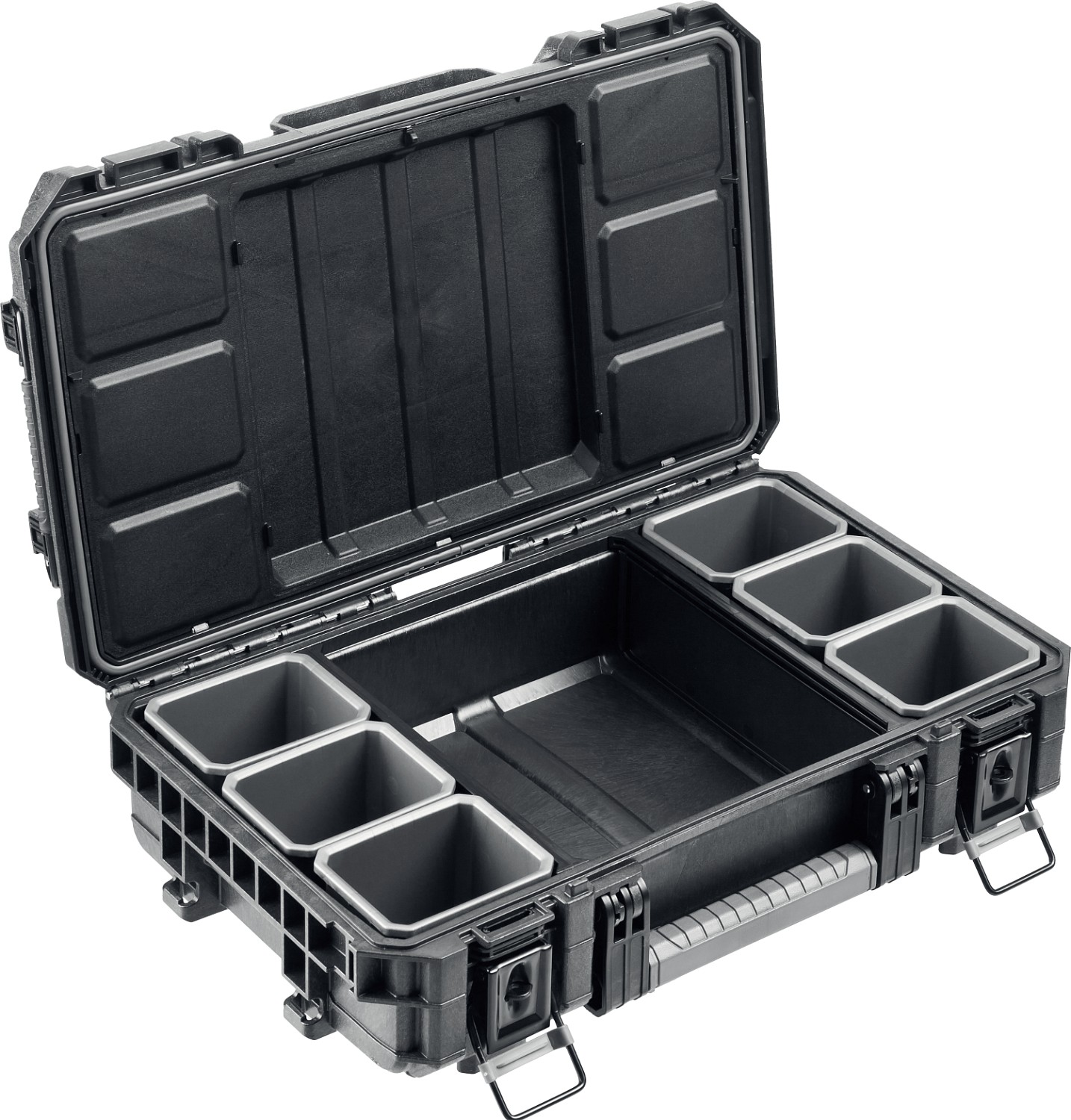 KETER GEAR ORGANIZER, 560 х 345 х 128 мм, (22″), пластиковый ящик-органайзер с 7 съемными ячейками (38374)
