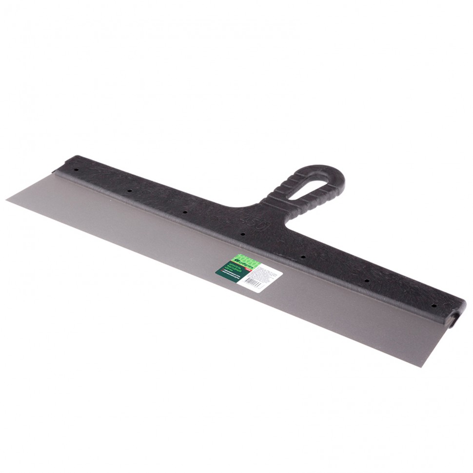 Шпатель фасадный из нержавеющей стали, 450 мм, пластмассовая ручка Сибртех (85450)