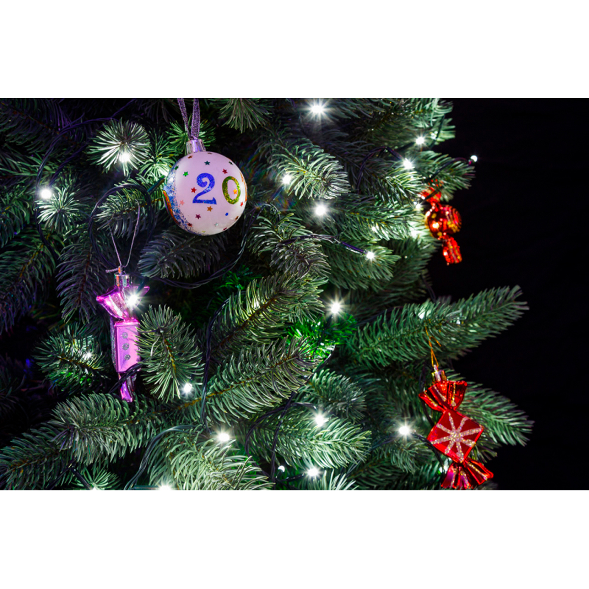 Электрогирлянда "твинкл лайт" 10 м, 80 белых ламп, шнур прозр. (1/48) "neon-night" 303-185