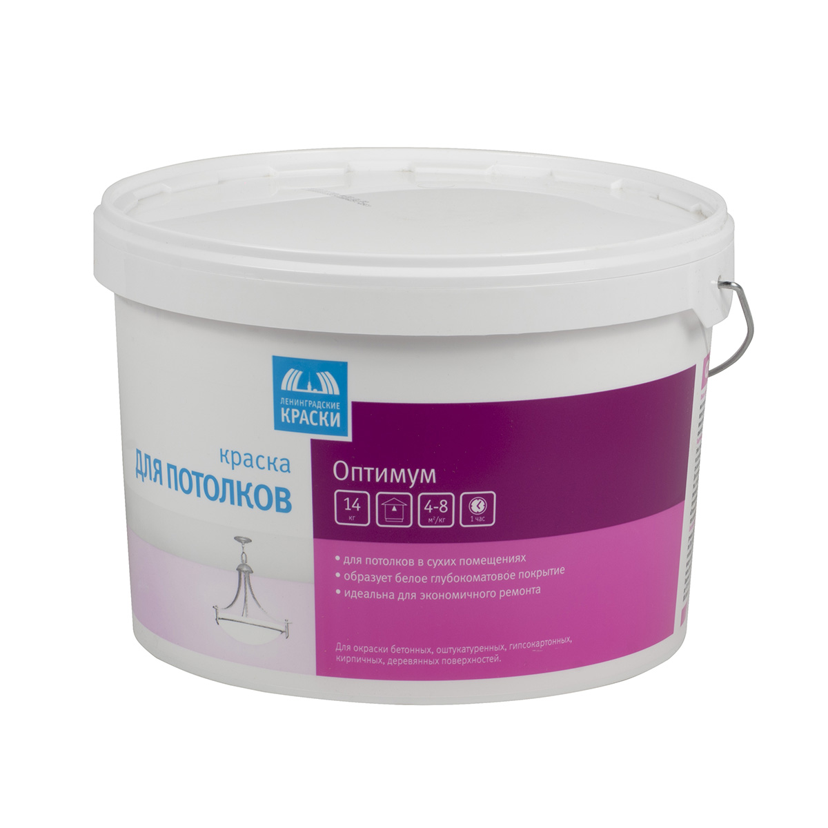 Краска в/д "оптимум" для потолков 14 кг (1) текс