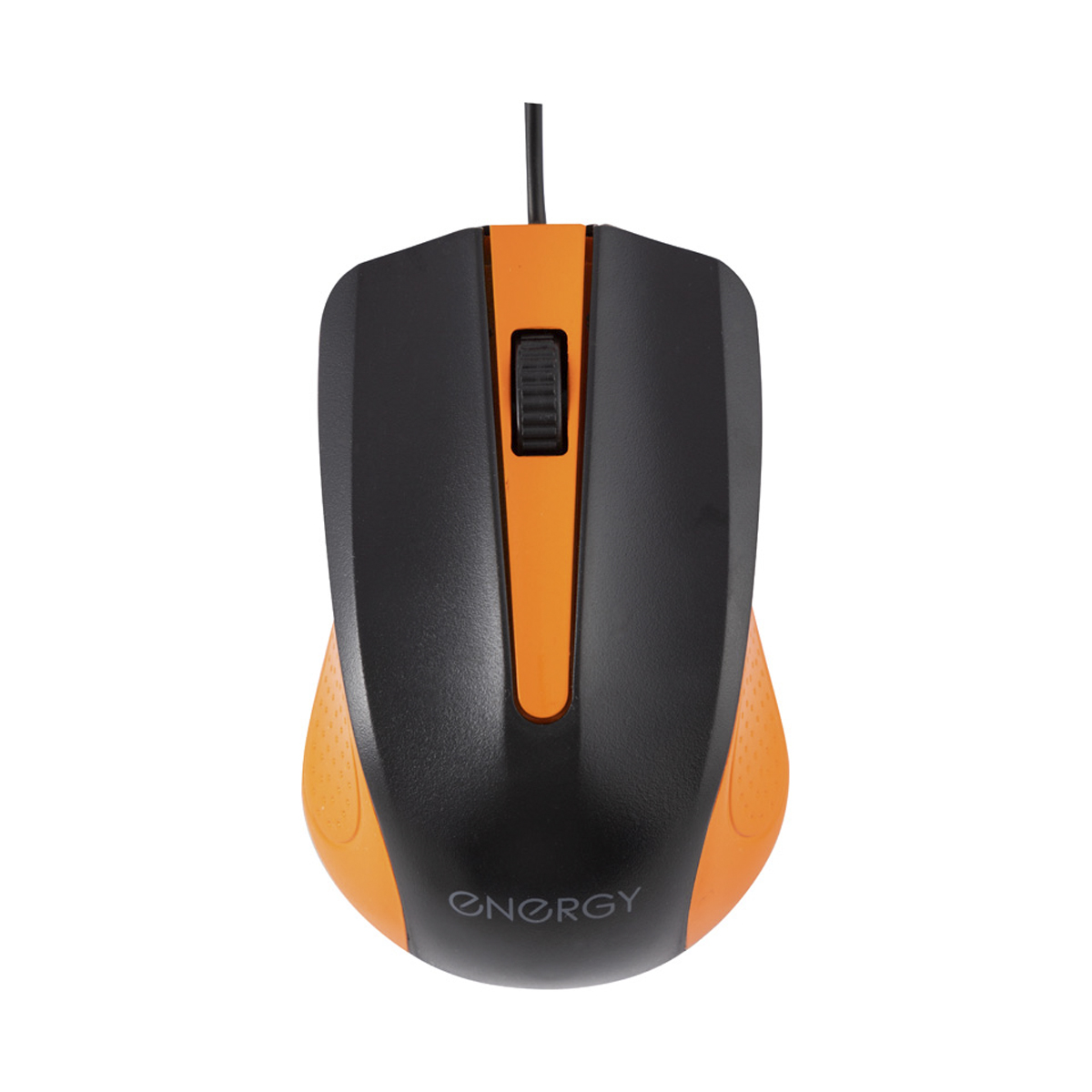 Мышь проводная оптическая ek-001 (черный/оранжевый) (1/100) "energy"