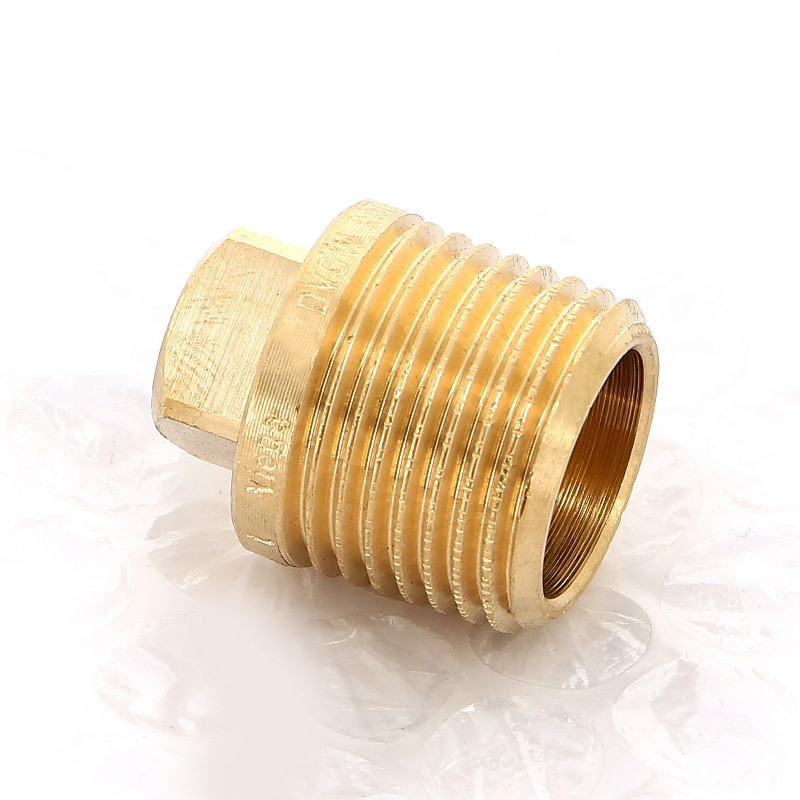 Заглушка резьбовая (НР) 1/4" с квадратом, бронза VIEGA (320072)