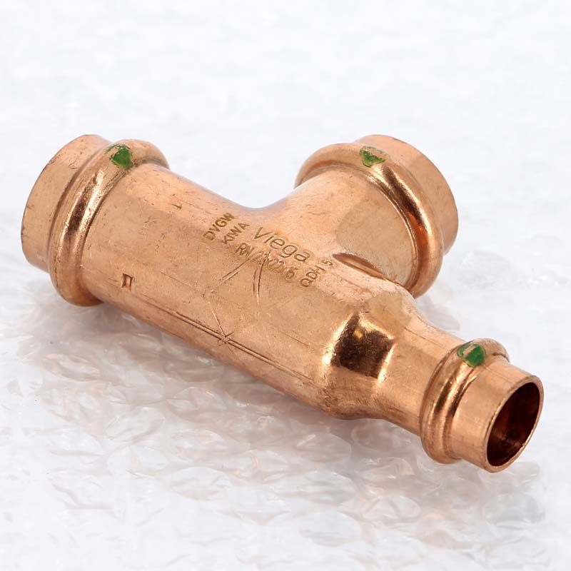 Тройник пресс медный Profipress VIEGA 22х22х15