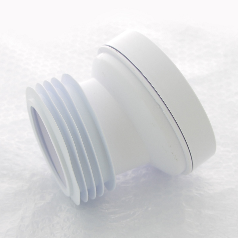 Труба McALPINE фановая L=140 мм под углом 14 с манжетой, вход 97-107 мм, выход внутрь 110 мм