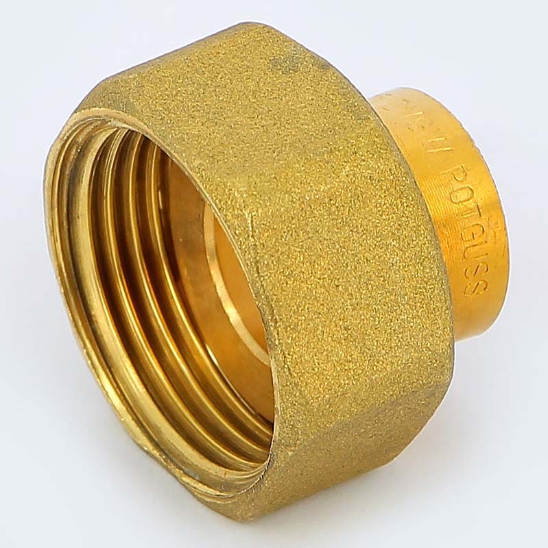 Муфта 15 x 3/4" с накидной гайкой ВР плоская прокладка VIEGA пайка