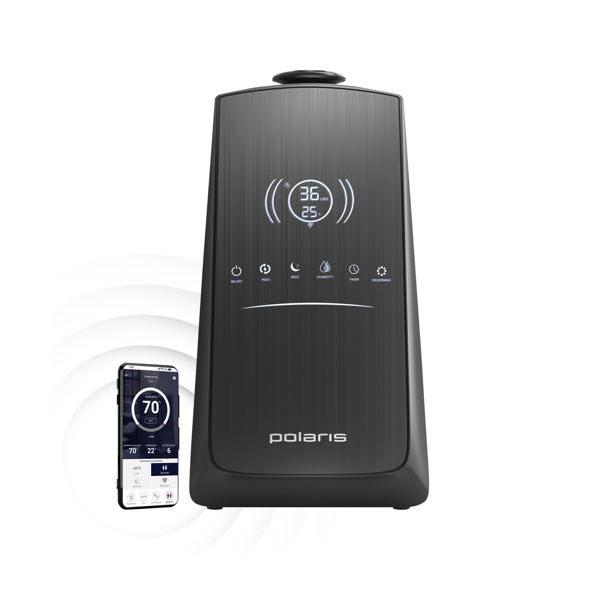 Увлажнитель воздуха puh 9105 iq home 5 л (1/4) "polaris"