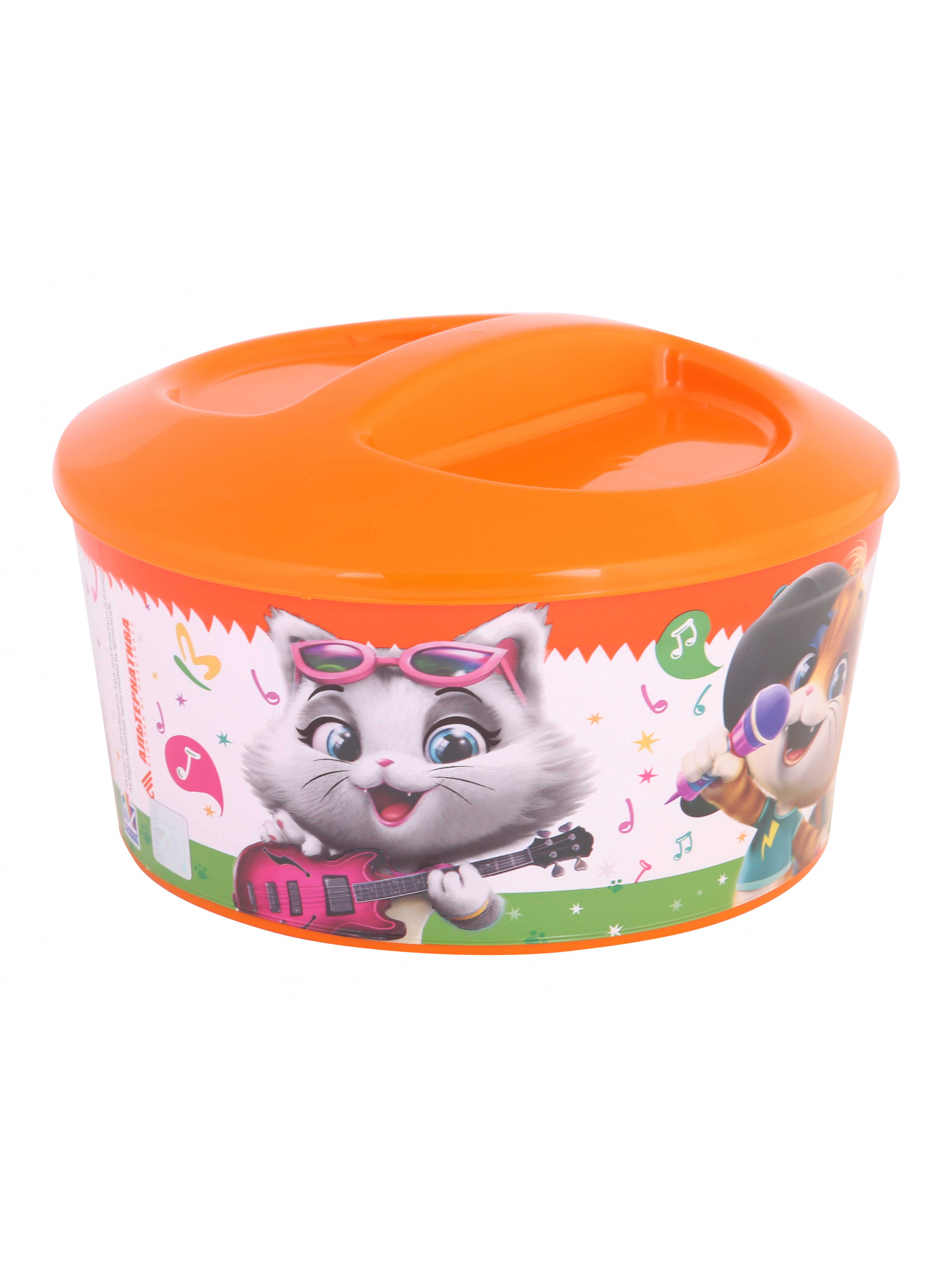 Шкатулка игрушечная "44 котёнка" круглая (1/24) "альтернатива"  м7664