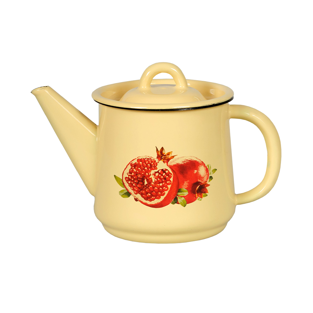 Чайник эмалиров. декор. 1 л (1/12) "стальэмаль"  1с202с