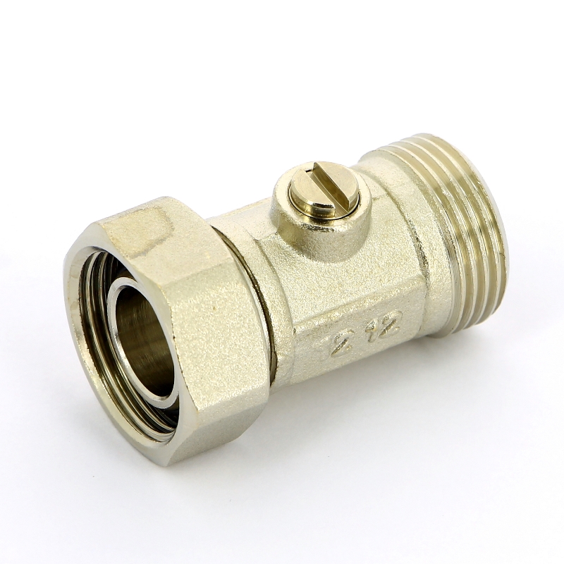 Узел прямой ВН 3/4" ЕК х 3/4" ЕК одинарный радиаторный со встроенным краном UNI-FITT