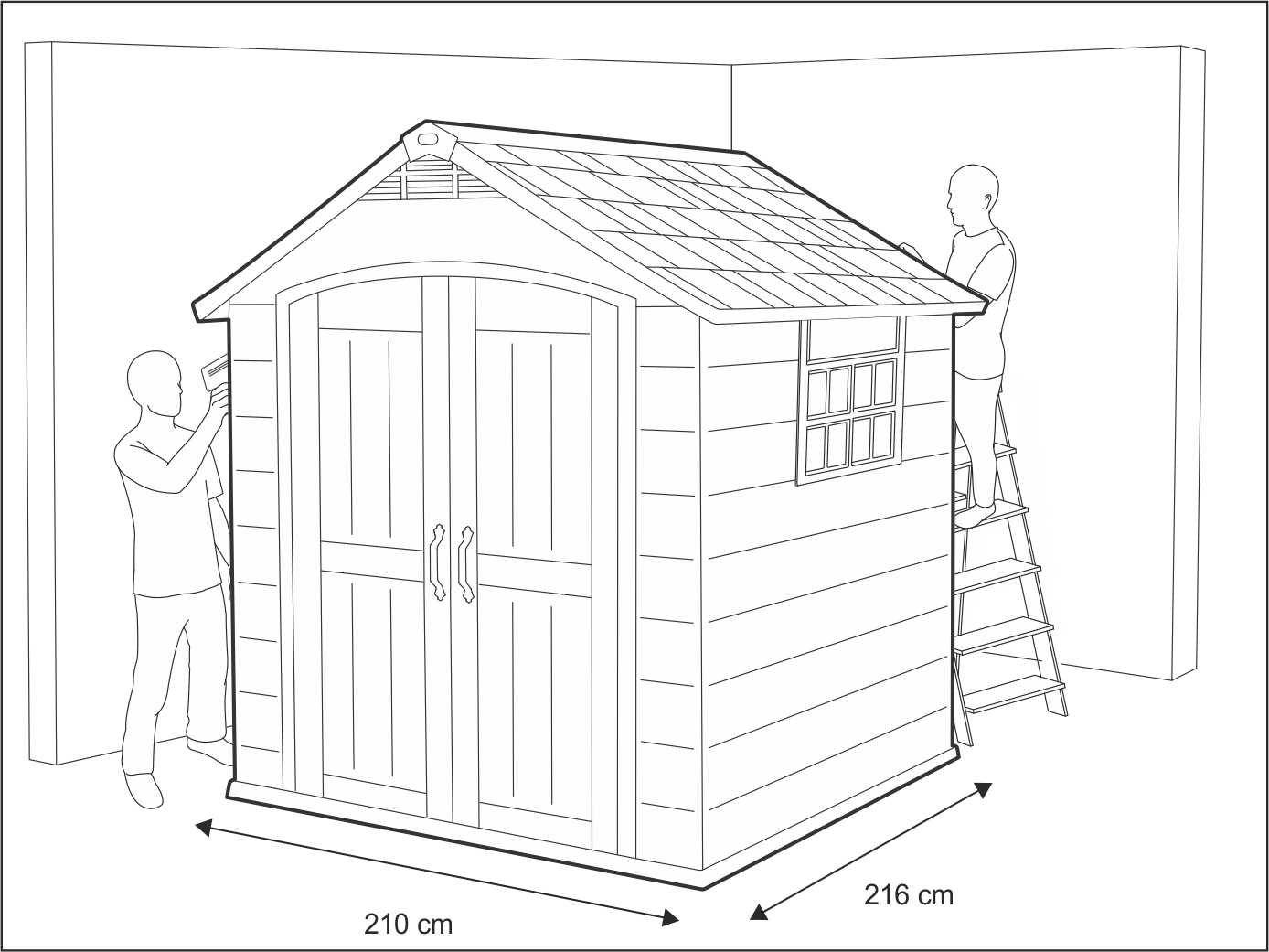 Сарай "Премьер 757" (размеры 210 х 216 )