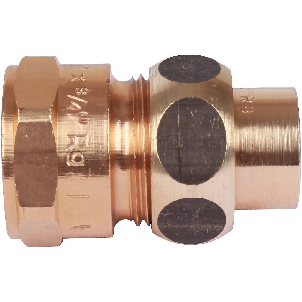 Американка (сгон) 18x3/4" ВР самоуплотняющаяся под пайку SANHA бронзовый 143401834