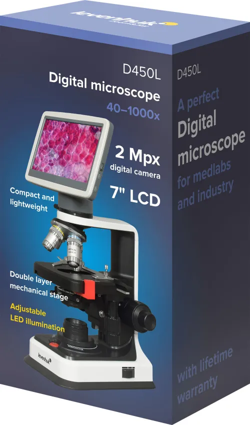 Микроскоп цифровой Levenhuk D450L LCD 7"