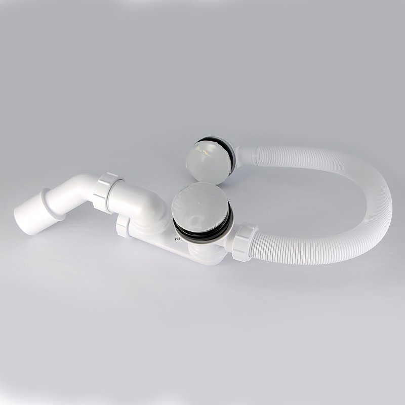 Слив-перелив McALPINE L=500 х 34 мм, гидрозатвор 50 мм, выход 40/50 мм