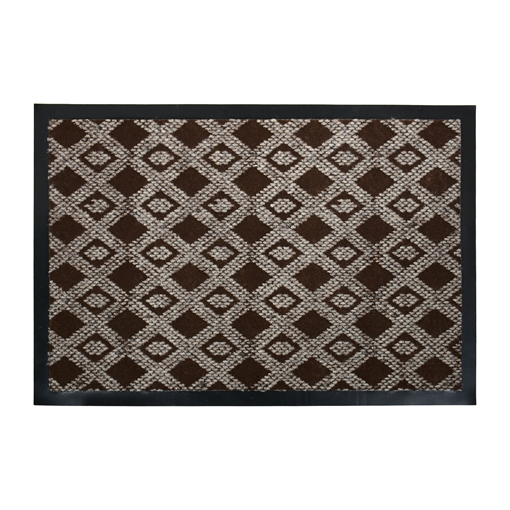 Коврик влаговпитывающий "hall" 40*60 см коричневый (1/15) "vortex" 22397