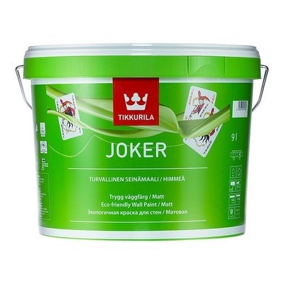 Тиккурила ДЖОКЕР 9л Краска интерьерная моющаяся