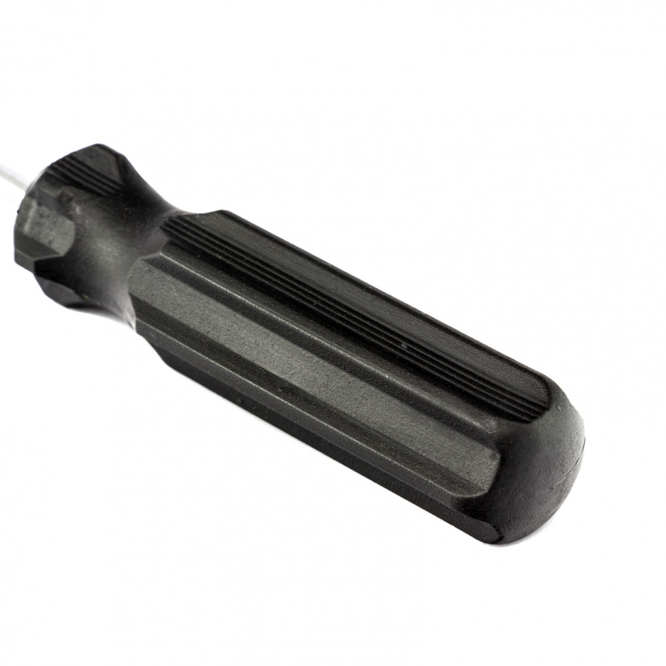 Отвертка SL4 х 75 мм, углеродистая сталь, черная пластиковая рукоятка Sparta (13203)